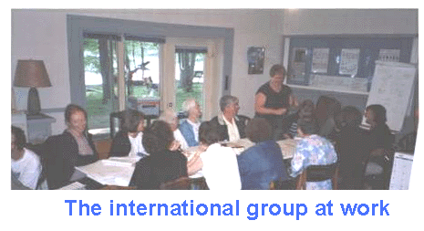 The international group at work