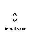 blissymbol for "in ruil voor" in German