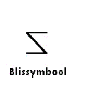 blissymbol for "Blissymbool" in German