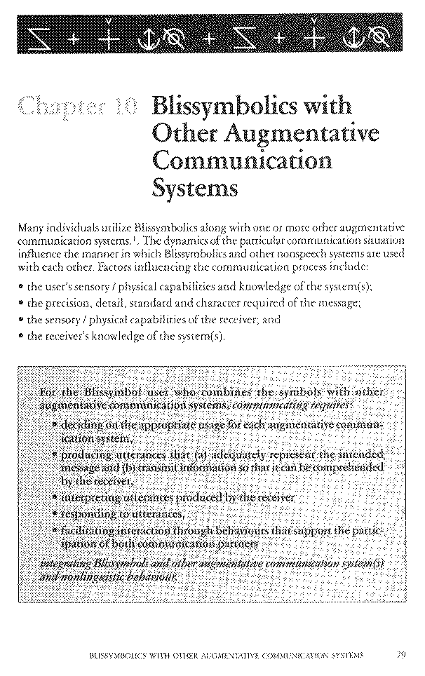 Communicating with Blissymbolics, 79
